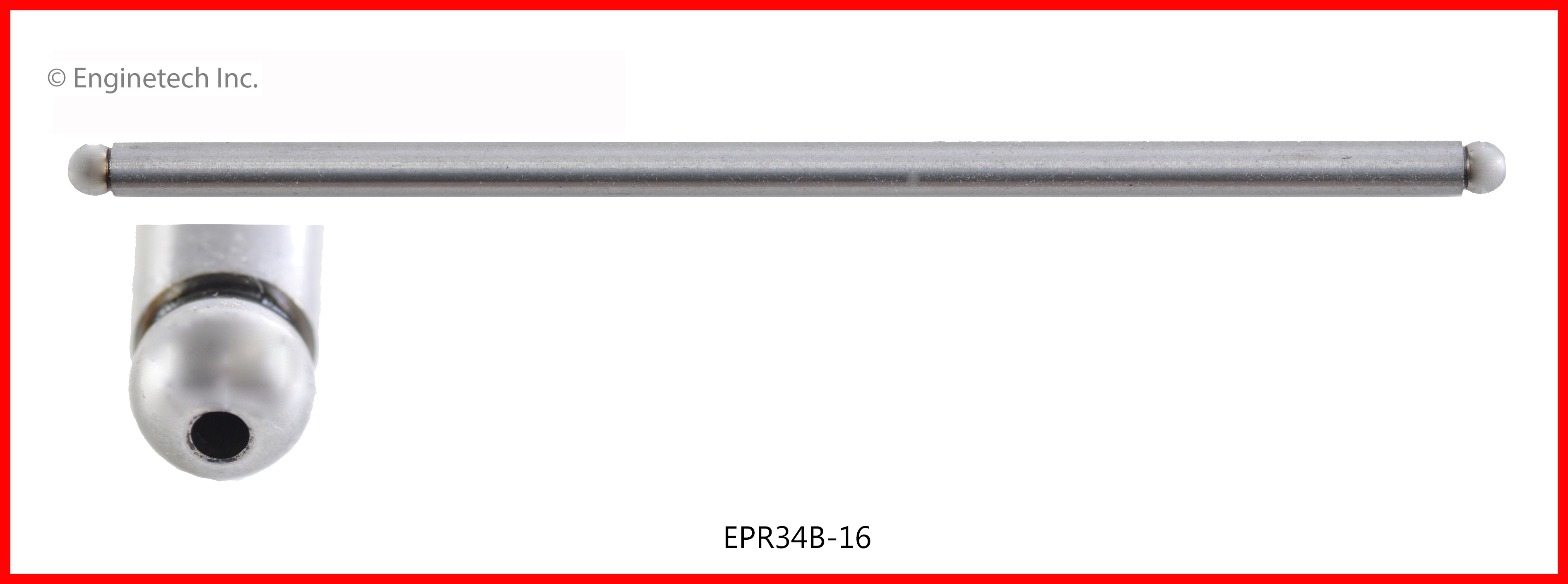Enginetech Engine Push Rod - 16 Pack - EPR34B-16