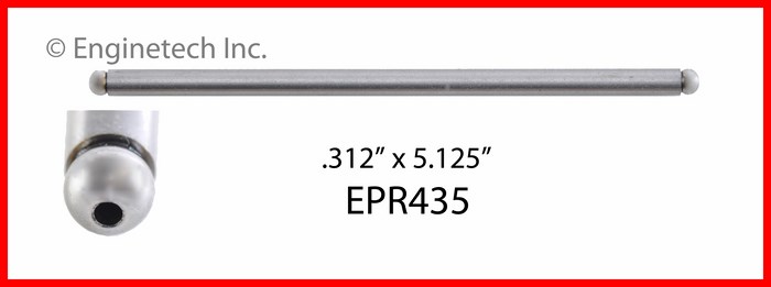 Enginetech Engine Push Rod - 4 Pack - EPR435