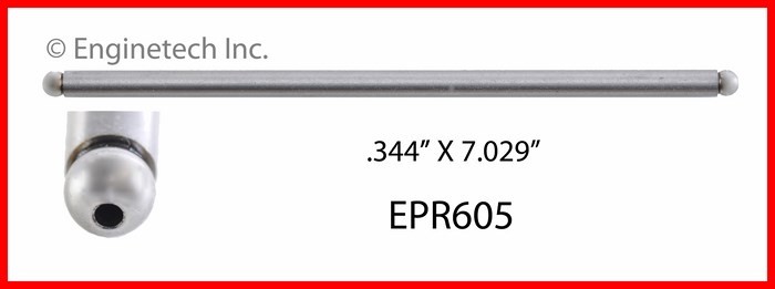 Enginetech Engine Push Rod - 4 Pack - EPR605