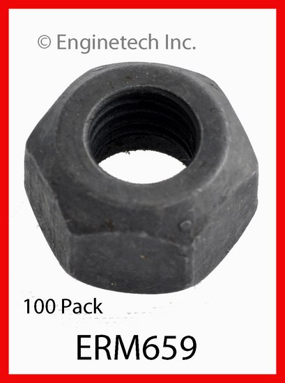 Enginetech Engine Rocker Arm Nut - 5/16 x 24 - 100 Pack - ERM659