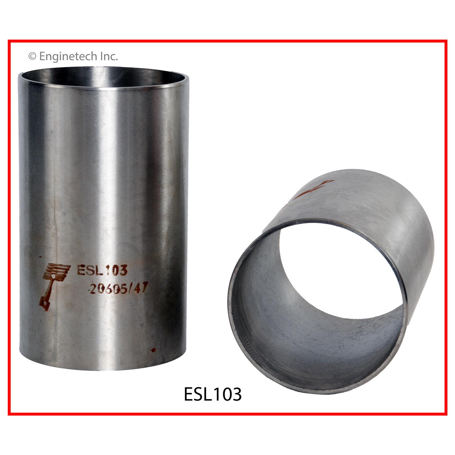 Enginetech Engine Single Cylinder Liner- Machining Required - ESL103