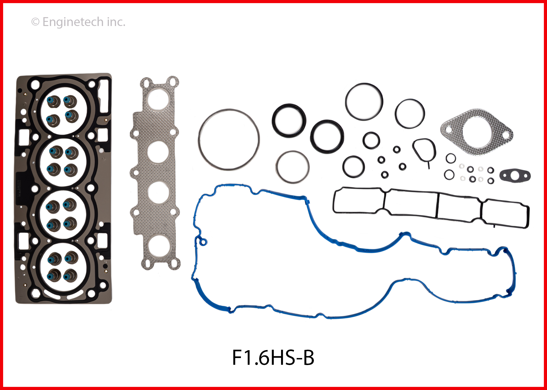 Enginetech Engine Cylinder Head Gasket Set - Ford Car and Truck - F1.6HS-B
