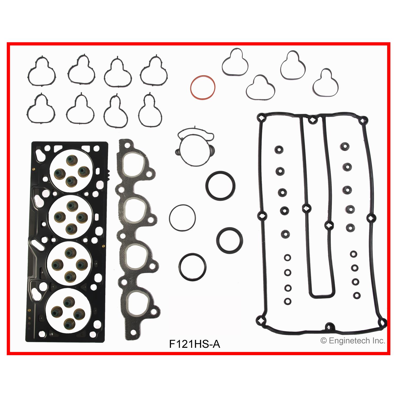 Enginetech Engine Cylinder Head Gasket Set - Ford Car and Truck with Head Bolts - F121HS-AWB