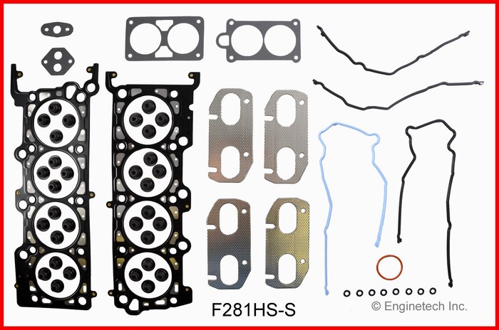 Enginetech Engine Cylinder Head Gasket Set - Ford Car and Truck - F281HS-S