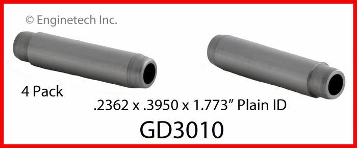 Enginetech Engine Valve Guide - 4 Pack - GD3010