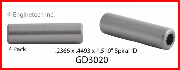 Enginetech Engine Valve Guide - 4 Pack - GD3020