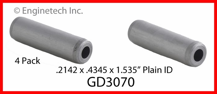 Enginetech Engine Valve Guide - 4 Pack - GD3070
