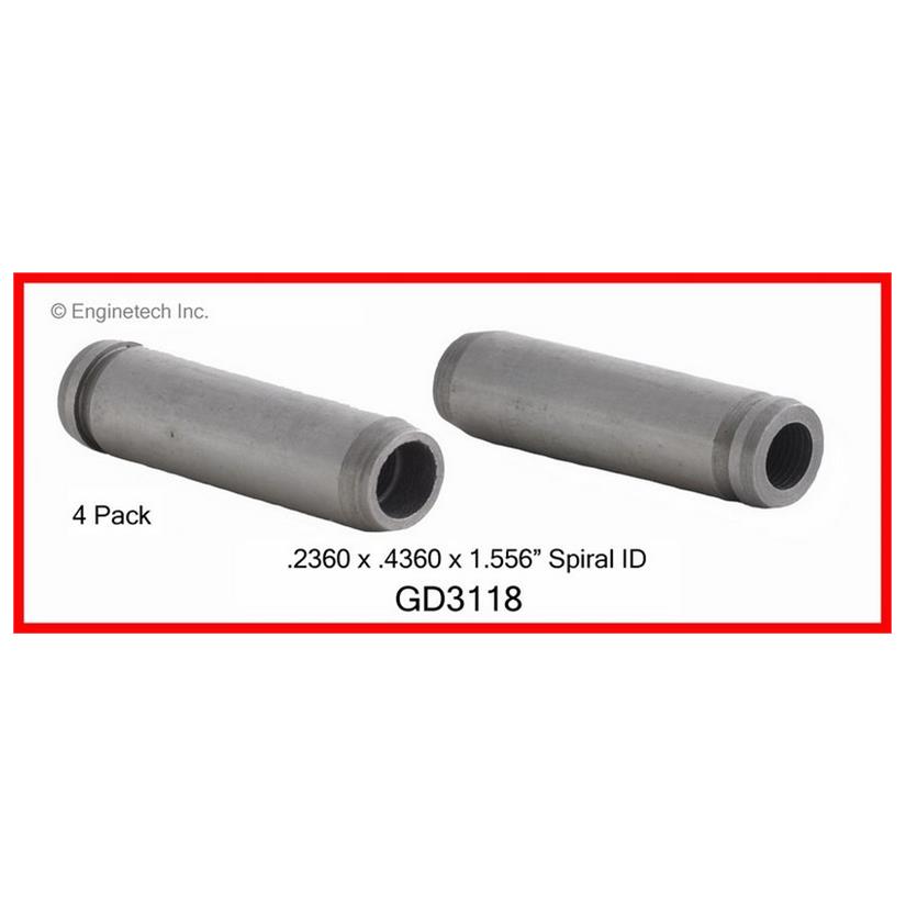 Enginetech Engine Valve Guide - 4 Pack - GD3118