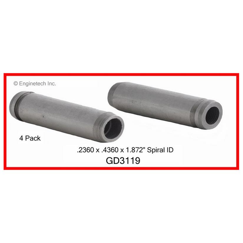 Enginetech Engine Valve Guide - 4 Pack - GD3119