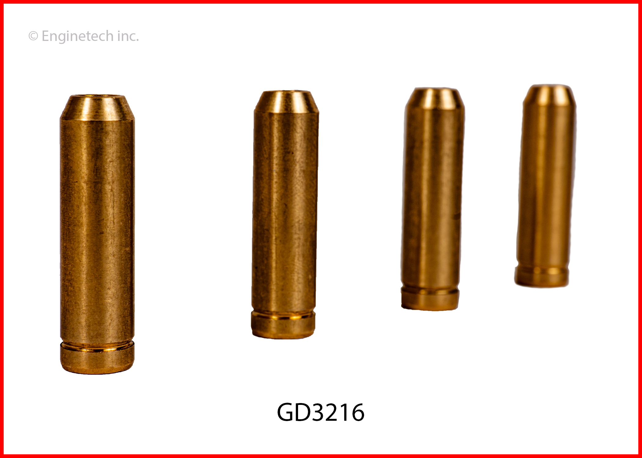 Enginetech Engine Valve Guide - 4 Pack - GD3216