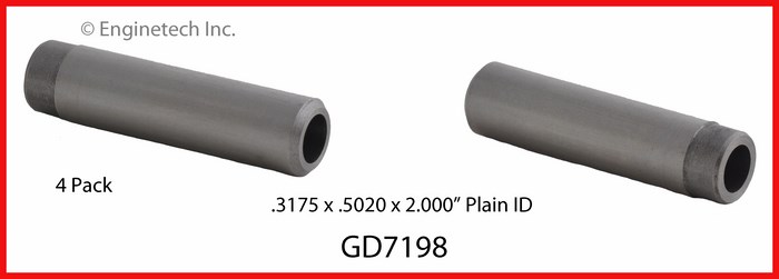 Enginetech Engine Valve Guide - 4 Pack - GD7198