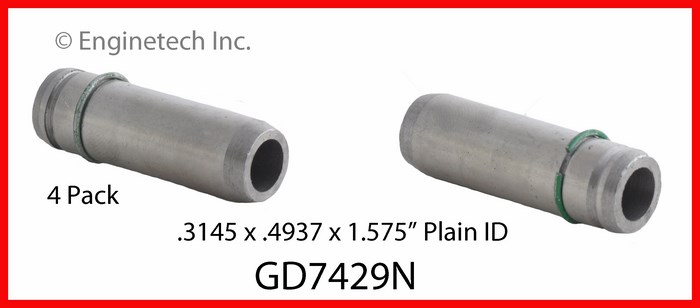 Enginetech Engine Valve Guide - 4 Pack - GD7429N