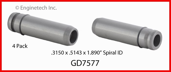 Enginetech Engine Valve Guide - 4 Pack - GD7577