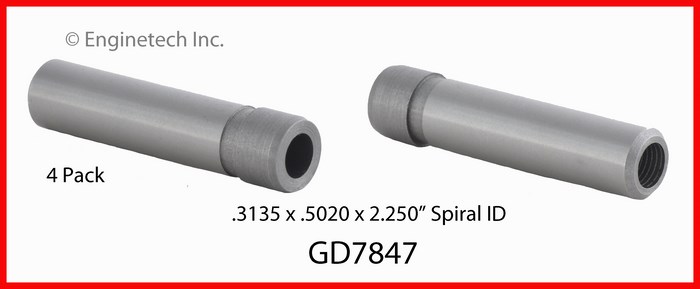 Enginetech Engine Valve Guide - 4 Pack - GD7847