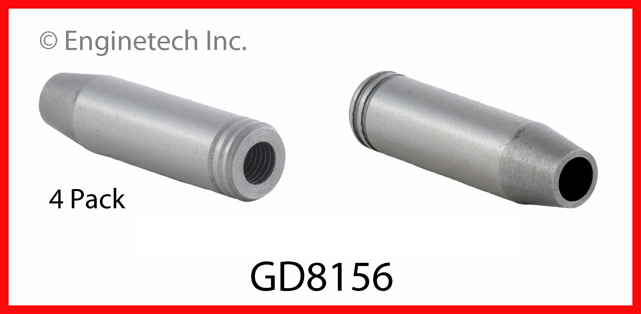 Enginetech Engine Valve Guide - 4 Pack - GD8156