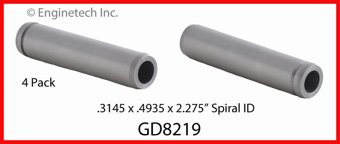 Enginetech Engine Valve Guide - 4 Pack - GD8219