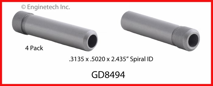 Enginetech Engine Valve Guide - 4 Pack - GD8494