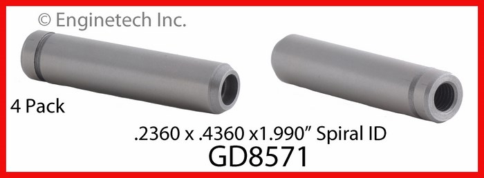 Enginetech Engine Valve Guide - 4 Pack - GD8571