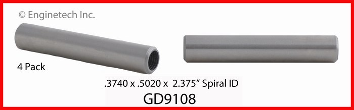 Enginetech Engine Valve Guide - 4 Pack - GD9108