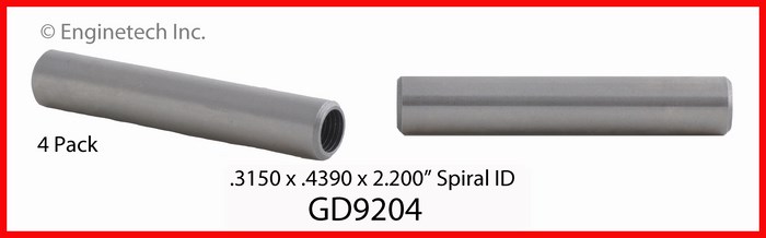 Enginetech Engine Valve Guide - 4 Pack - GD9204
