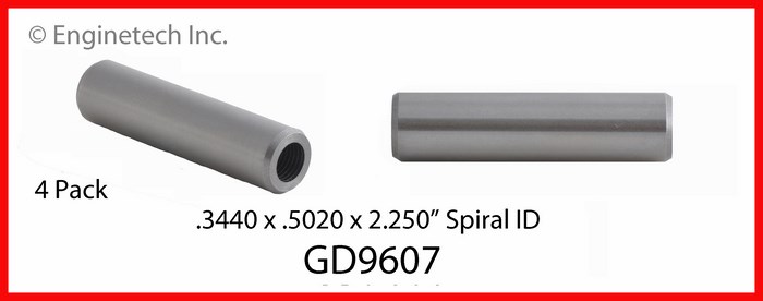 Enginetech Engine Valve Guide - 4 Pack - GD9607