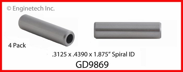 Enginetech Engine Valve Guide - 4 Pack - GD9869