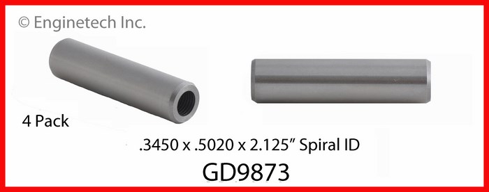 Enginetech Engine Valve Guide - 4 Pack - GD9873