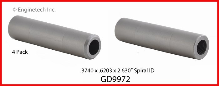 Enginetech Engine Valve Guide - 4 Pack - GD9972