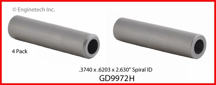 Enginetech Engine Valve Guide - 4 Pack - GD9972H