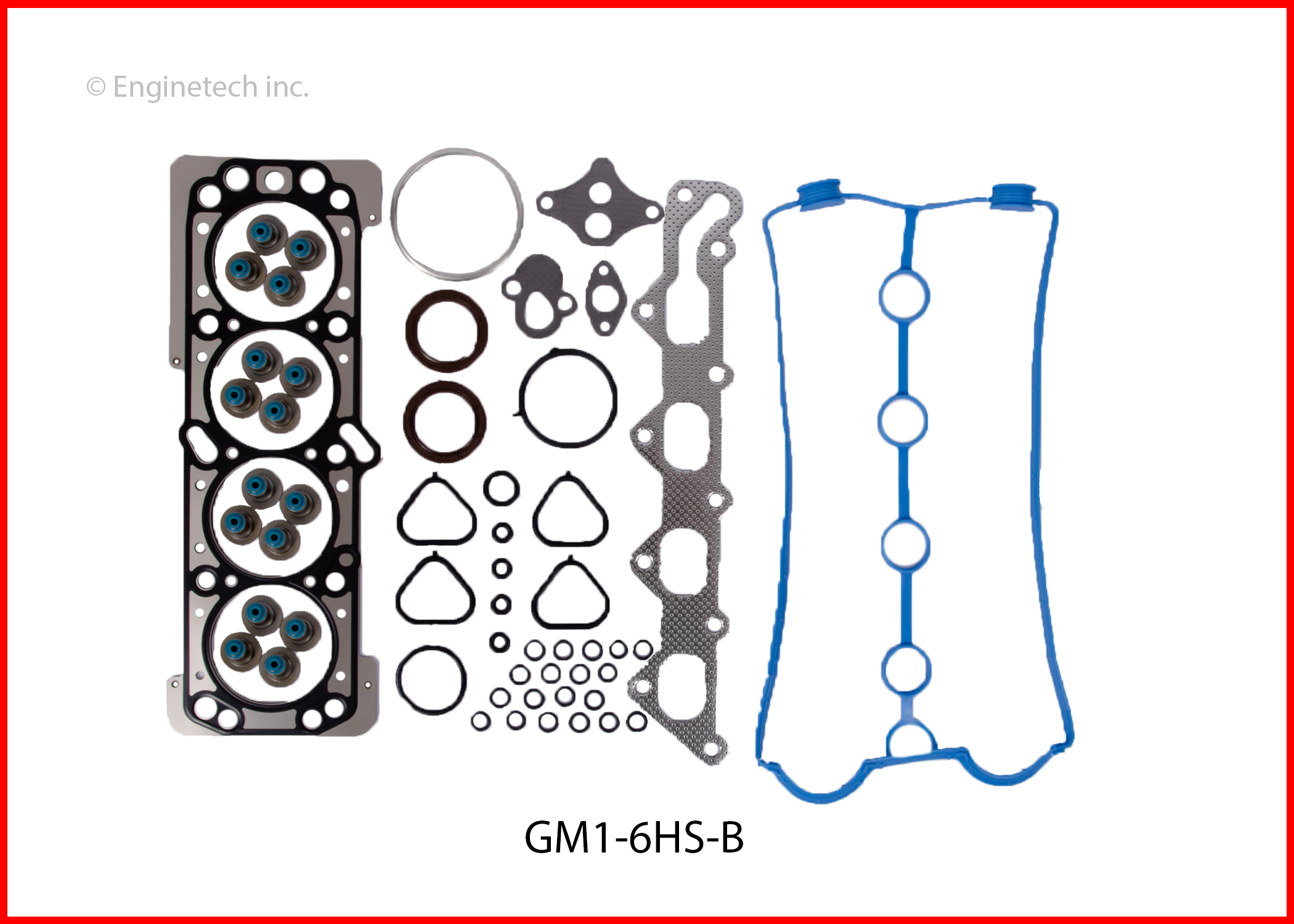 Enginetech Engine Cylinder Head Gasket Set - GMC / Chevrolet Car and Truck - GM1.6HS-B