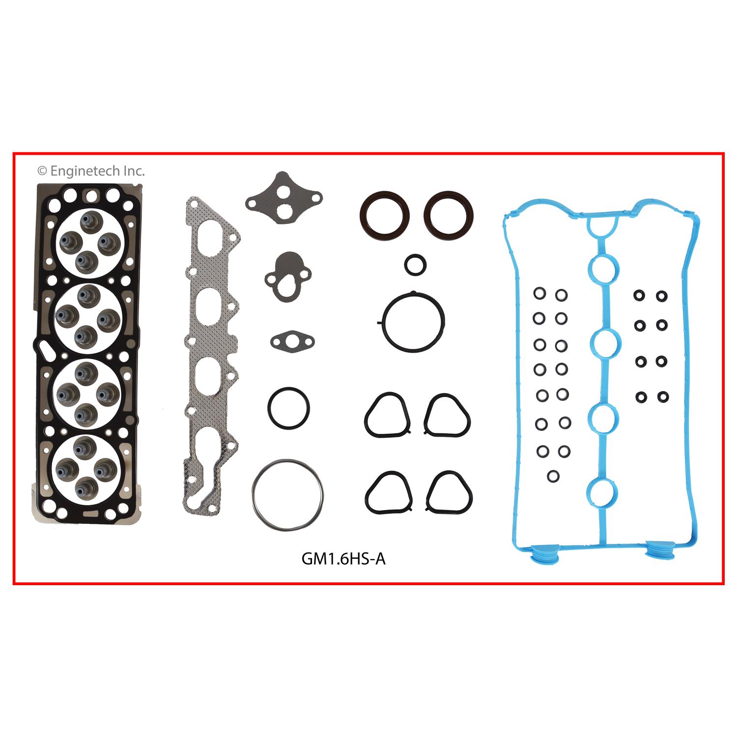 Enginetech Engine Full Gasket Set - GMC / Chevrolet Car and Truck - GM1.6K-1
