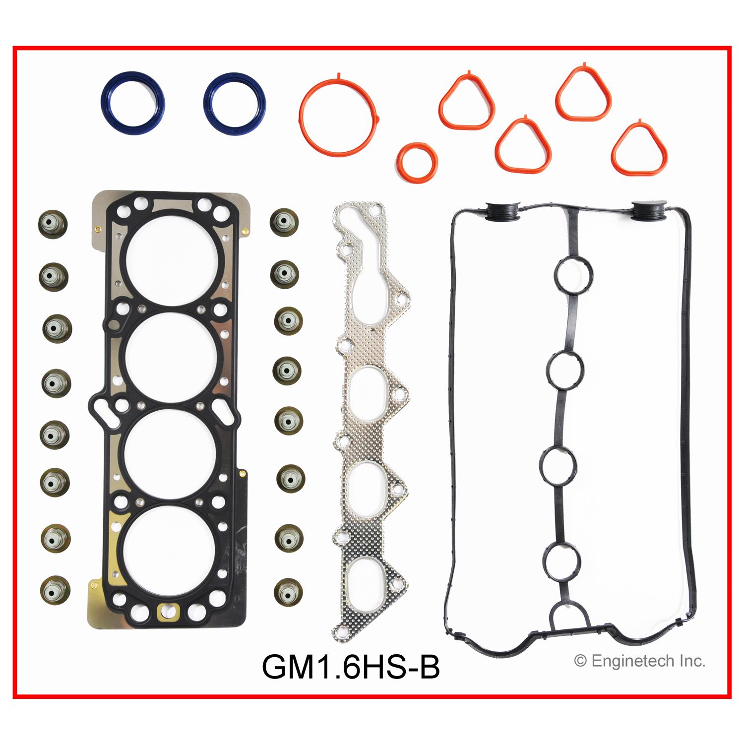 Enginetech Engine Full Gasket Set - GMC / Chevrolet Car and Truck - GM1.6K-2