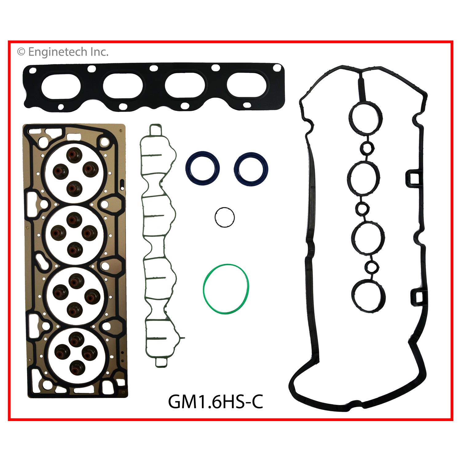 Enginetech Engine Full Gasket Set - GMC / Chevrolet Car and Truck - GM1.6K-3