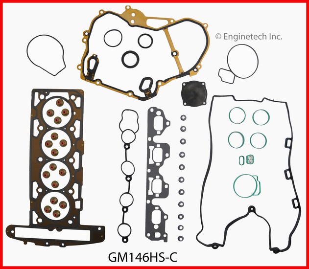 Enginetech Engine Cylinder Head Gasket Set - GMC / Chevrolet Car and Truck - GM146HS-C