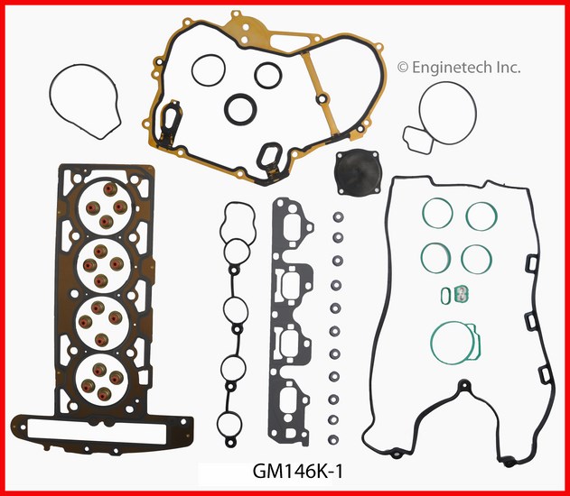 Enginetech Engine Full Gasket Set - GMC / Chevrolet Car and Truck - GM146K-1