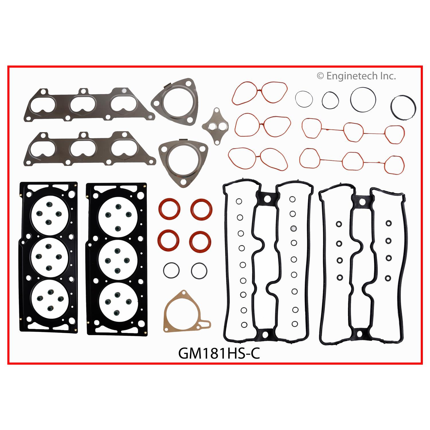 Enginetech Engine Full Gasket Set - GMC / Chevrolet Car and Truck - GM181K-1