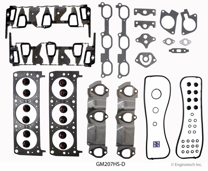 Enginetech Engine Cylinder Head Gasket Set - GMC / Chevrolet Car and Truck - GM207HS-D