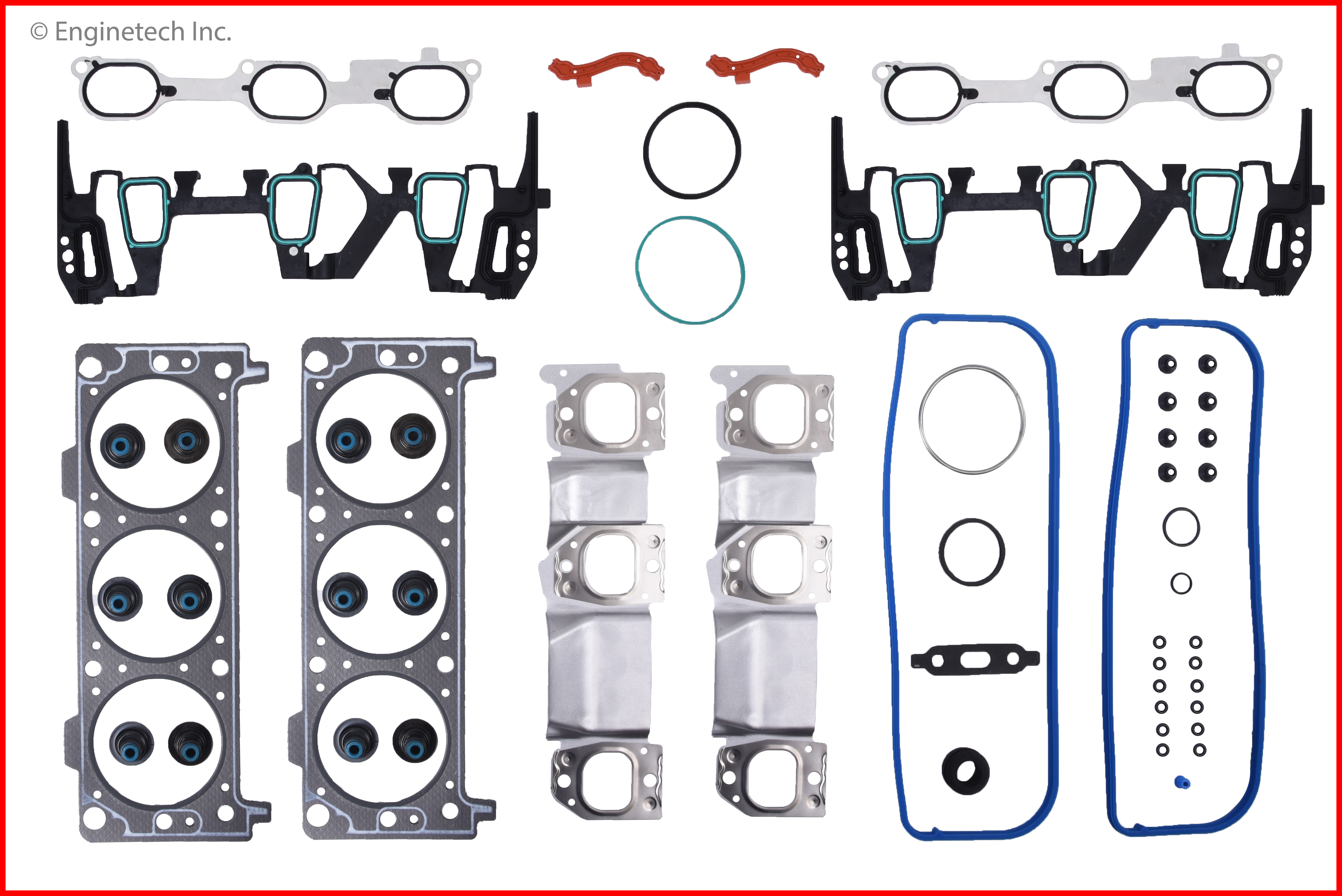 Enginetech Engine Cylinder Head Gasket Set - GMC / Chevrolet Car and Truck - GM207HS-E