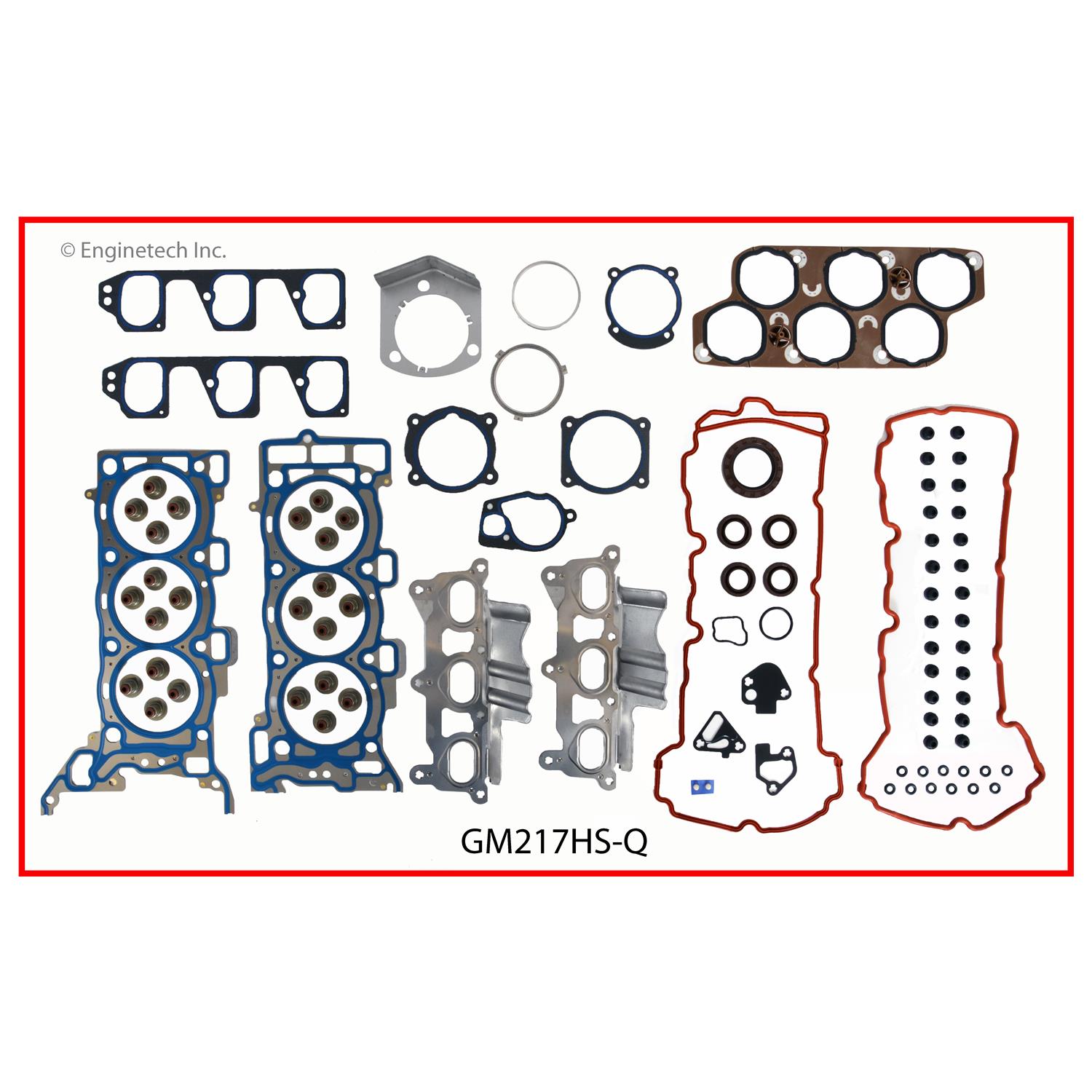 Enginetech Engine Cylinder Head Gasket Set - GMC / Chevrolet Car and Truck - GM217HS-Q