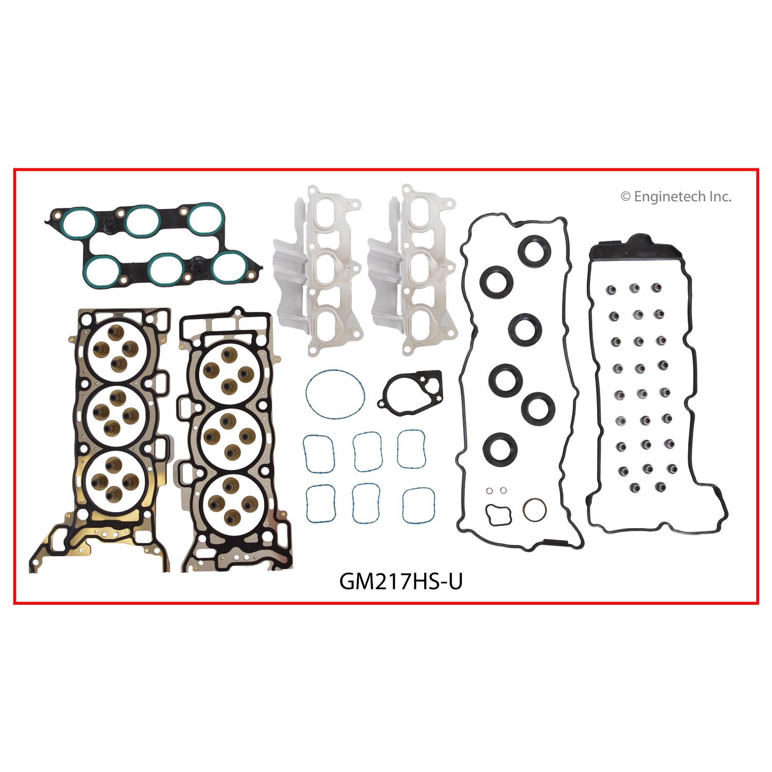 Enginetech Engine Cylinder Head Gasket Set - GMC / Chevrolet Car and Truck - GM217HS-U