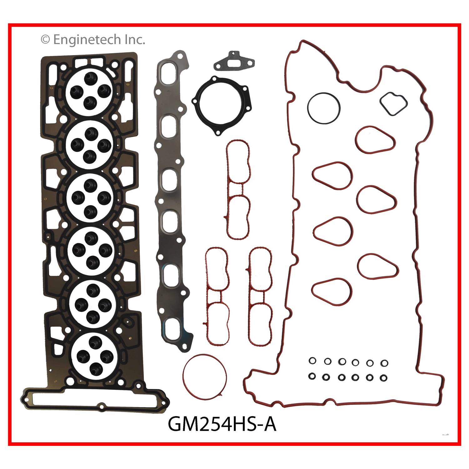 Enginetech Engine Cylinder Head Gasket Set - GMC / Chevrolet Car and Truck - GM254HS-A