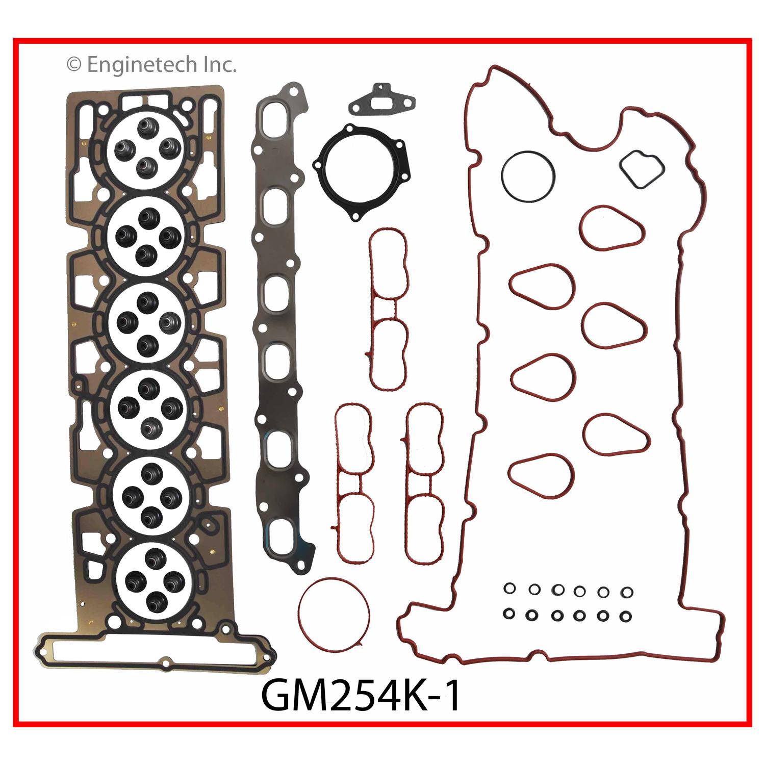 Enginetech Engine Full Gasket Set - GMC / Chevrolet Car and Truck - GM254K-1
