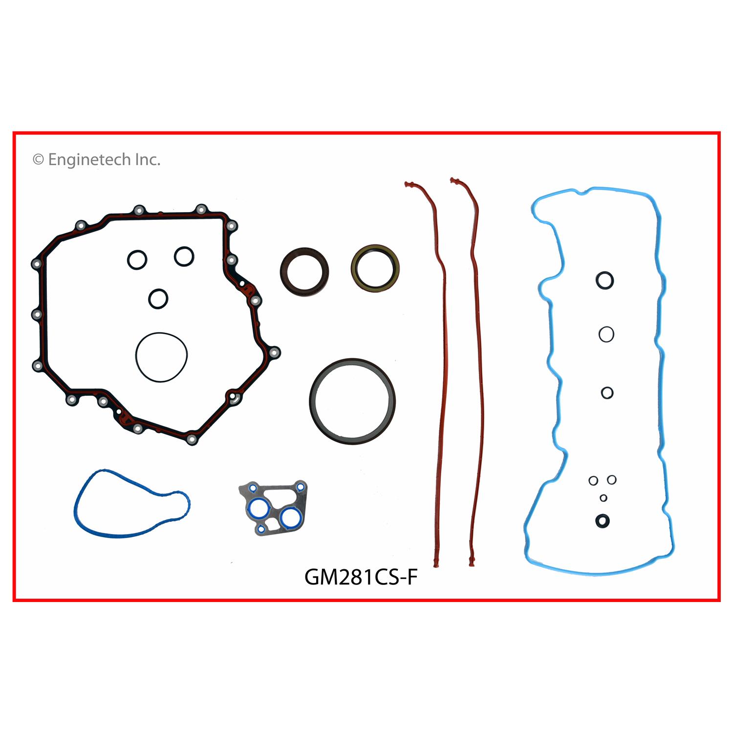 Enginetech Engine Lower End Gasket Set GMC / Chevrolet Car and Truck - GM281CS-F