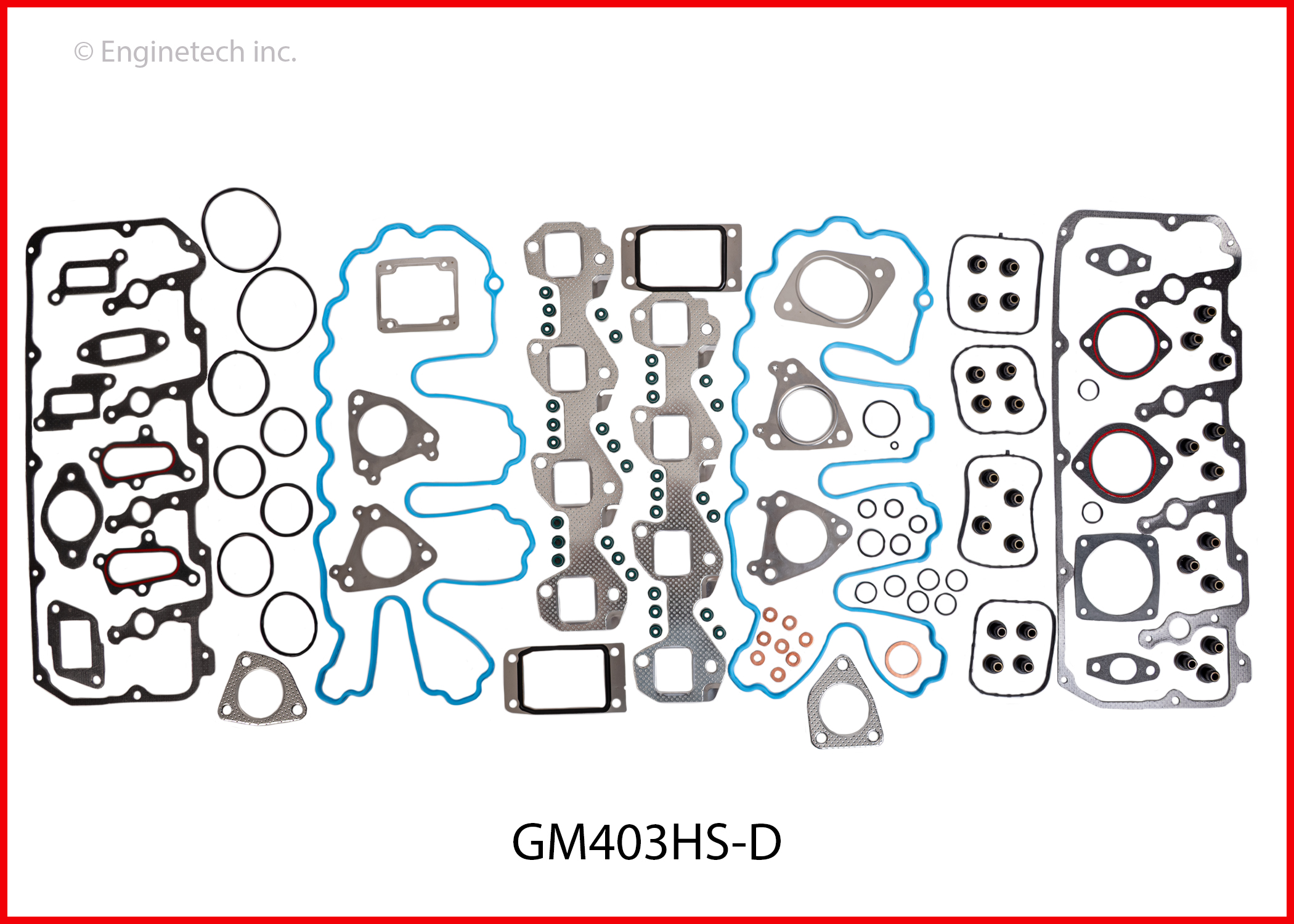 Enginetech Engine Cylinder Head Gasket Set - GMC / Chevrolet Car and Truck - GM403HS-D