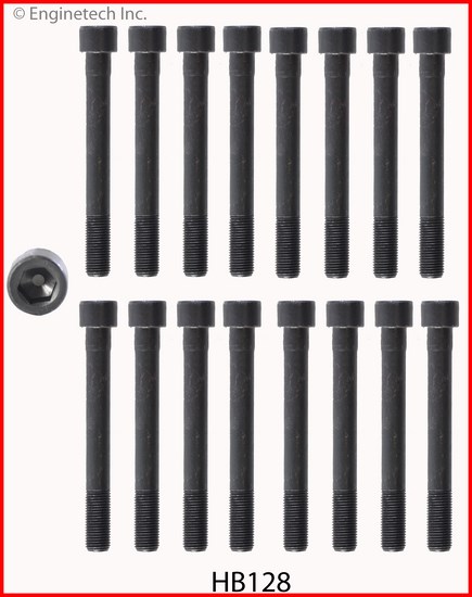 Enginetech Engine Head Bolt Set- For One Cylinder - HB128