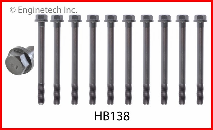 Enginetech Engine Head Bolt Set- For One Cylinder - HB138