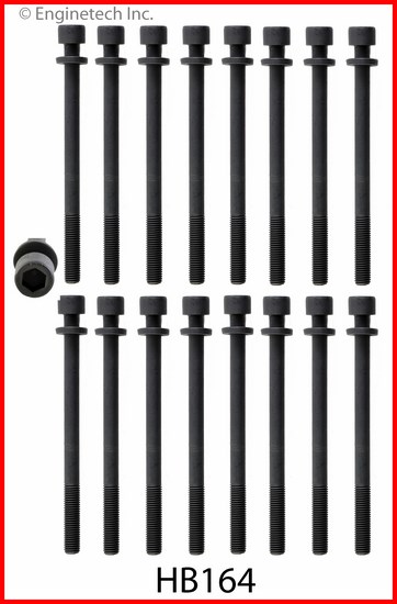 Enginetech Engine Head Bolt Set- For One Cylinder - HB164
