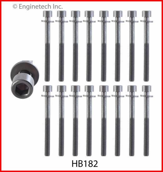 Enginetech Engine Head Bolt Set- For One Cylinder - HB182