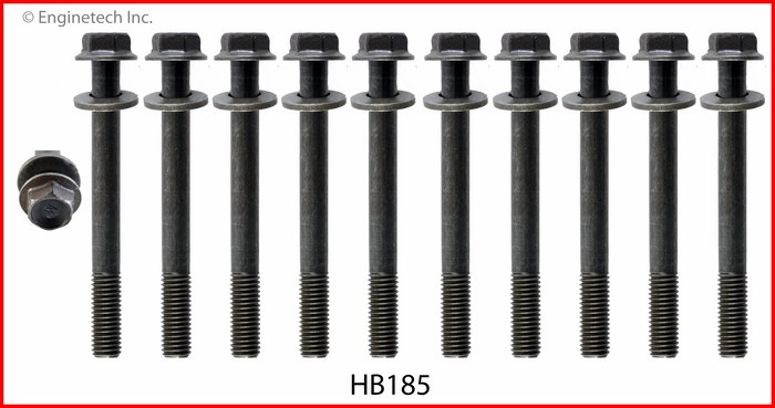 Enginetech Engine Head Bolt Set- For One Cylinder - HB185