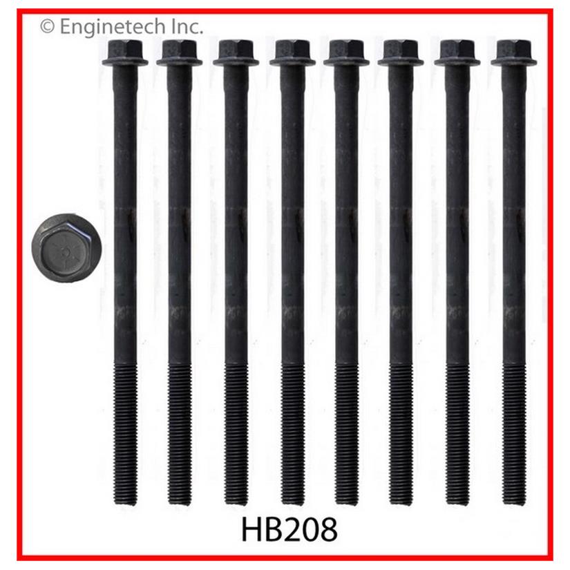 Enginetech Engine Head Bolt Set- For One Cylinder - HB208